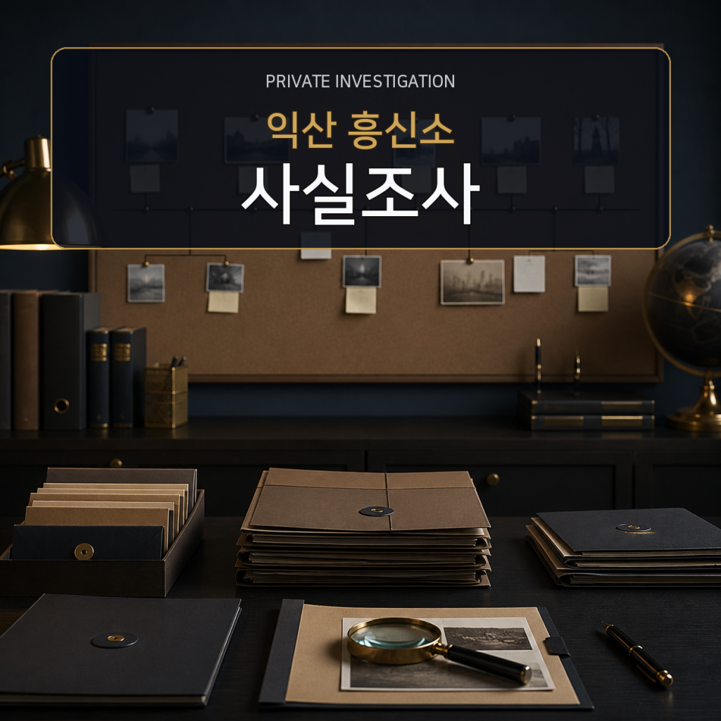 익산 사실관계 조사 전문 흥신소