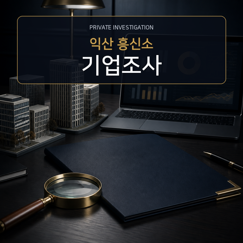 익산 기업·거래처 조사 전문 흥신소
