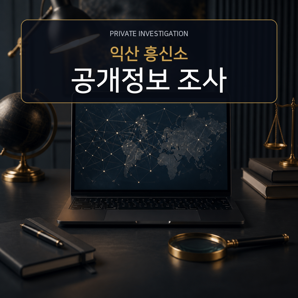 익산 디지털 공개정보 조사 전문 흥신소